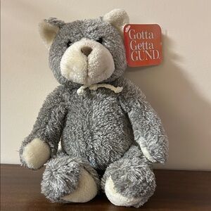 Reserved for Jenn, GUND Gray and Cream Plush Toy